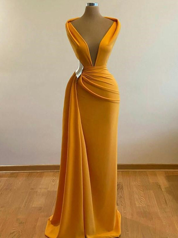 Yellow Satin Dress - Shop on Pinterest