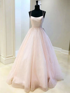 Lovely Shiny Sequin Tulle Prom Dresses, Popular 2020 Prom Dresses, Long Prom Dresses